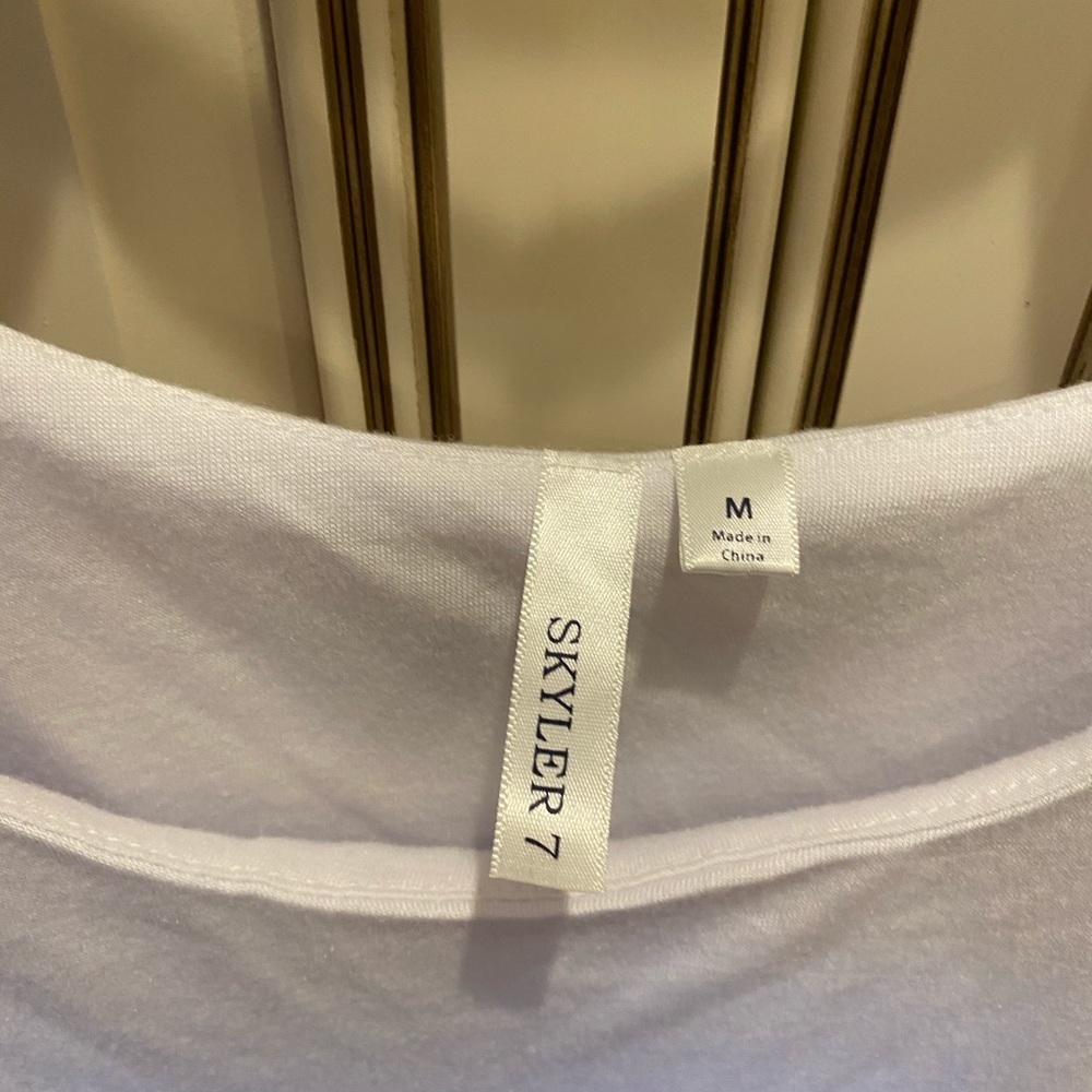 Skyler blouse cotton peasant top m - Picture 2 of 4